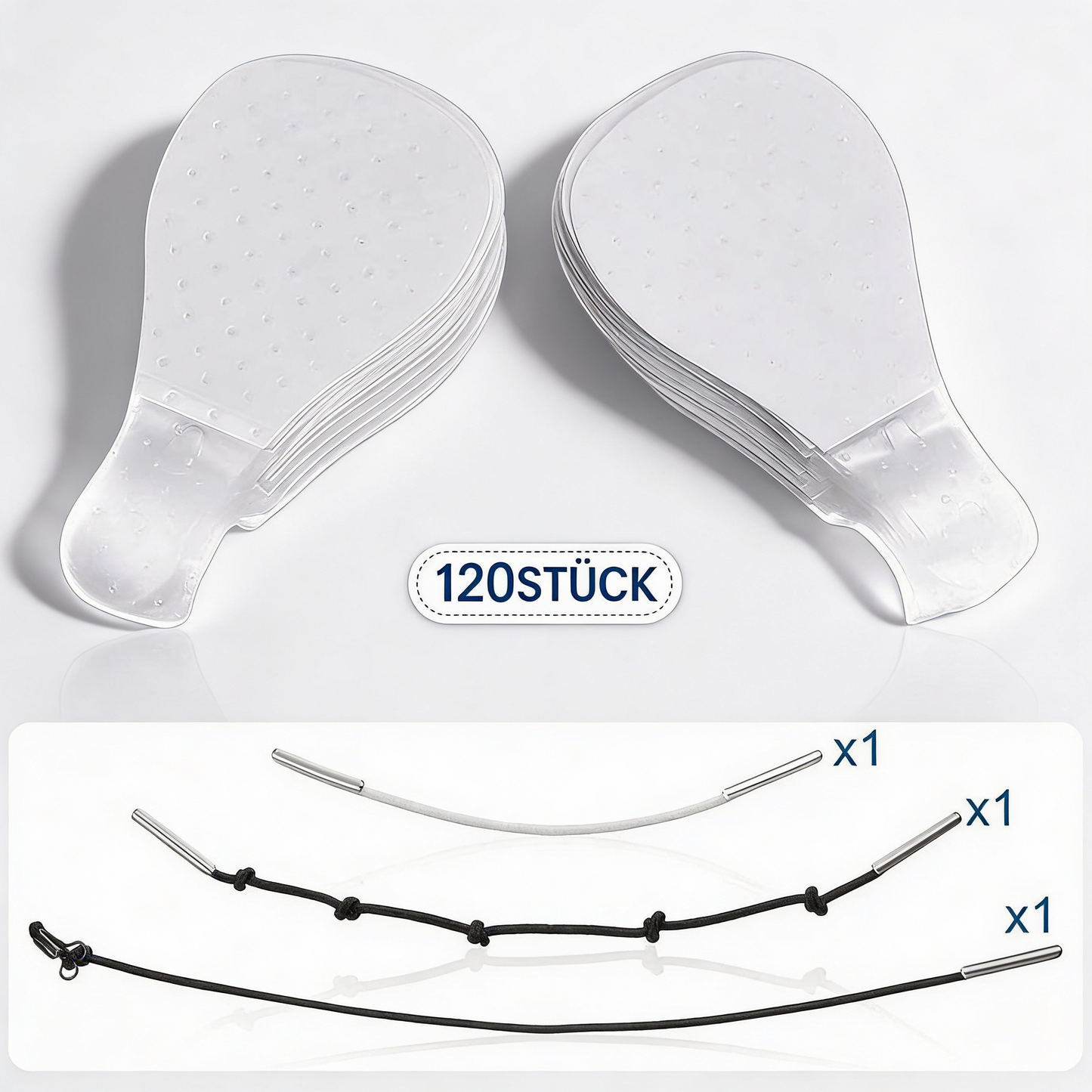 Brehn | Unsichtbare Facelift-Patches | 120er Vorratspack | Ultra-dünne 0,02mm Adhäsions-Technologie | Wasserfest & Hypoallergen | Mechanisches V-Shape Lifting | Transparent