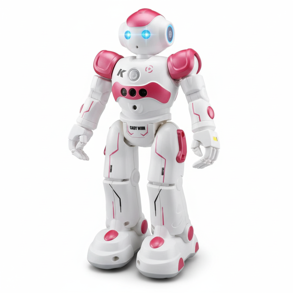 Brehn | Lawrence Smart Robot | Programmierbarer interaktiver Roboter | Gestensteuerung & Hinderniserkennung | LED-Matrix-Augen | STEM-Lernfunktionen