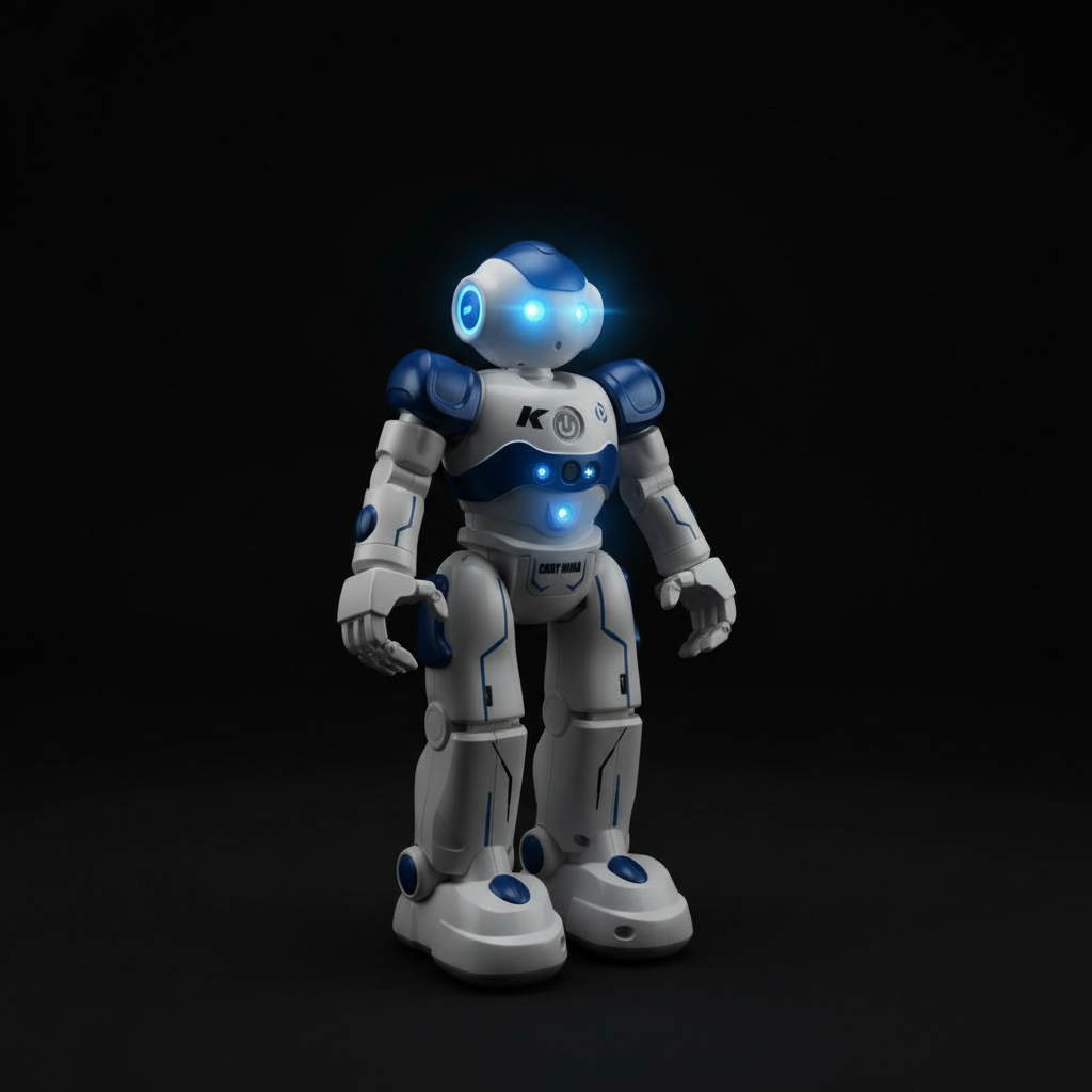 Brehn | Lawrence Smart Robot | Programmierbarer interaktiver Roboter | Gestensteuerung & Hinderniserkennung | LED-Matrix-Augen | STEM-Lernfunktionen
