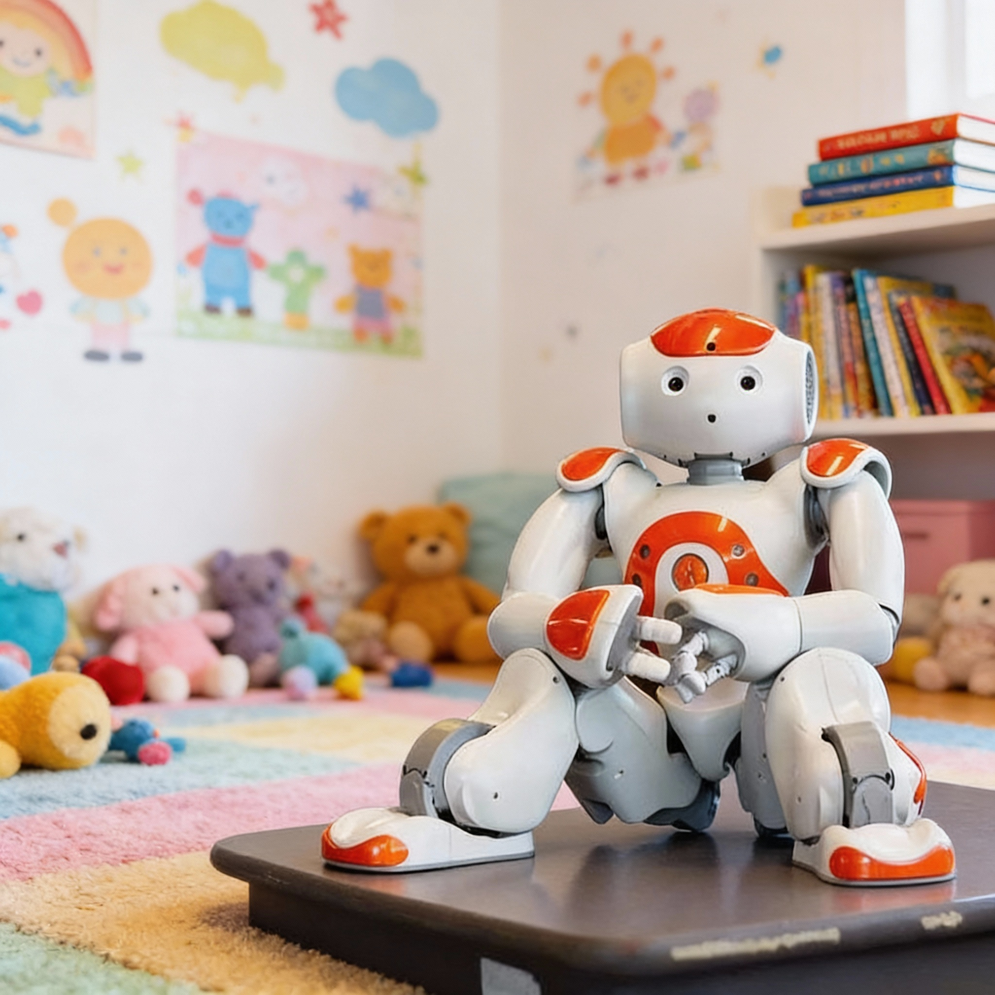Brehn | Lawrence Smart Robot | Programmierbarer interaktiver Roboter | Gestensteuerung & Hinderniserkennung | LED-Matrix-Augen | STEM-Lernfunktionen