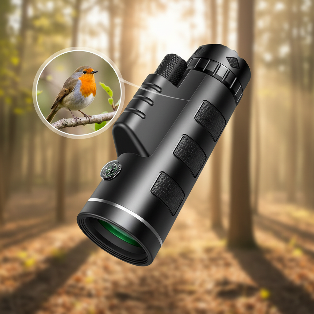 Brehn | 500X Pro High-Resolution Teleskop | Monokular mit FMC-Mehrschichtvergütung | Stickstoffgefüllt & Wasserdicht | Nachtsicht-Optimierung | Kompakt-Optik für Astronomie & Outdoor