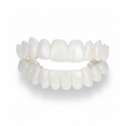 Brehn | Smile Veneers | Anpassbare kosmetische Zahnblenden | Medizinisches Spezialharz | Instant-Lächeln Korrektur | Ober- & Unterkiefer