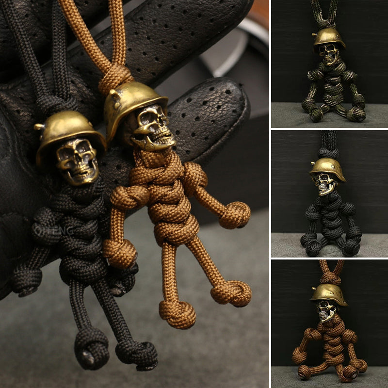 Brehn | Skelett Soldat Paracord Schlüsselanhänger