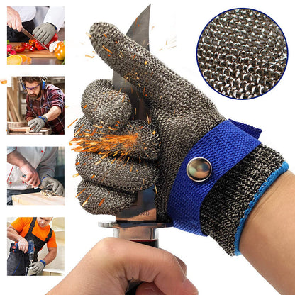 Edelstahl-Mesh-Metall-Labor-Schutzhandschuhe