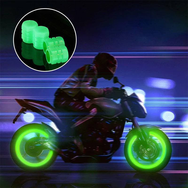 Brehn | Universelle fluoreszierende Reifenventilkappen