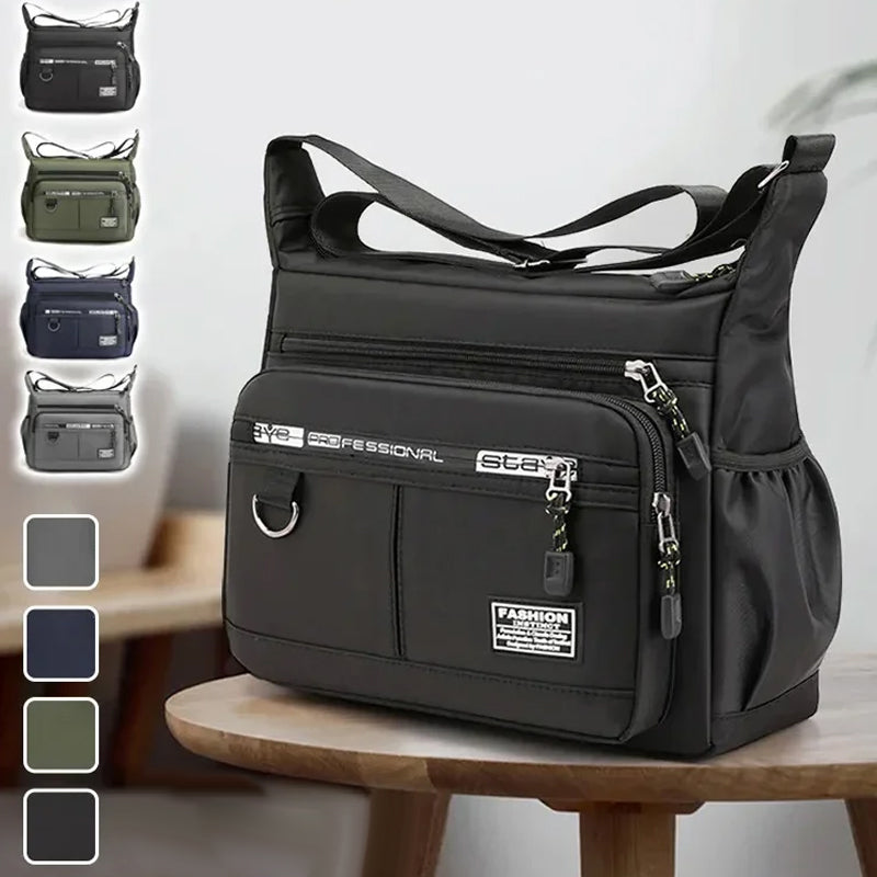 Herren Umhängetasche mit mehreren Taschen | Brehn