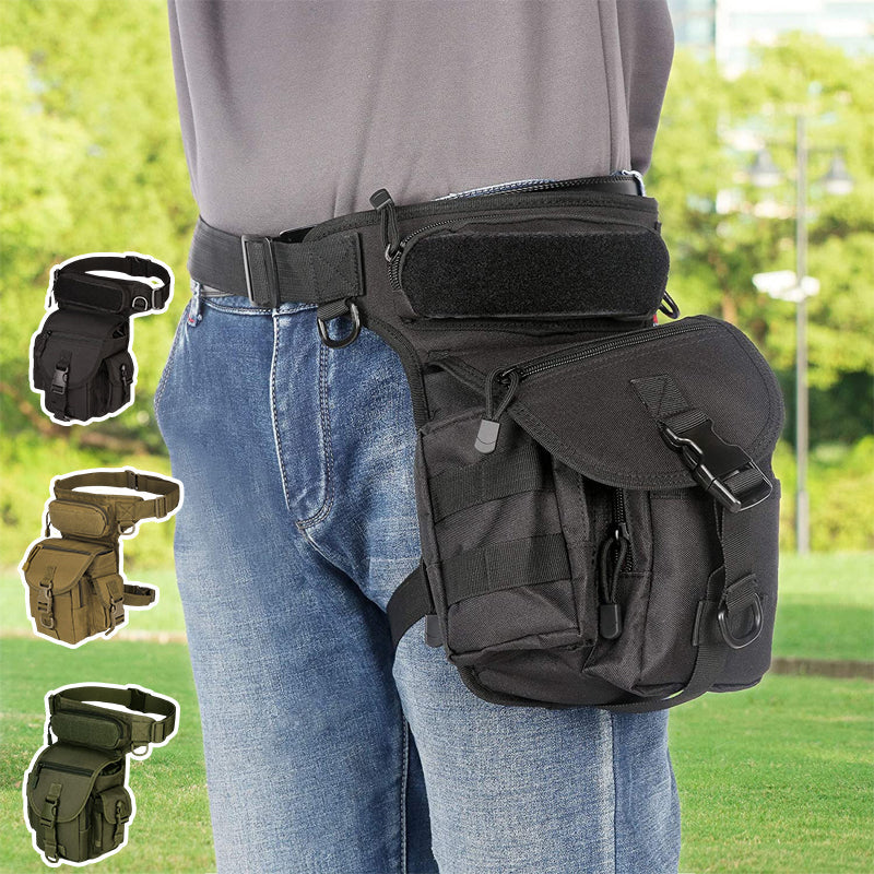 Wasserdichte taktische Hüfttasche aus Nylon für Herren, Beintasche, Reisetasche