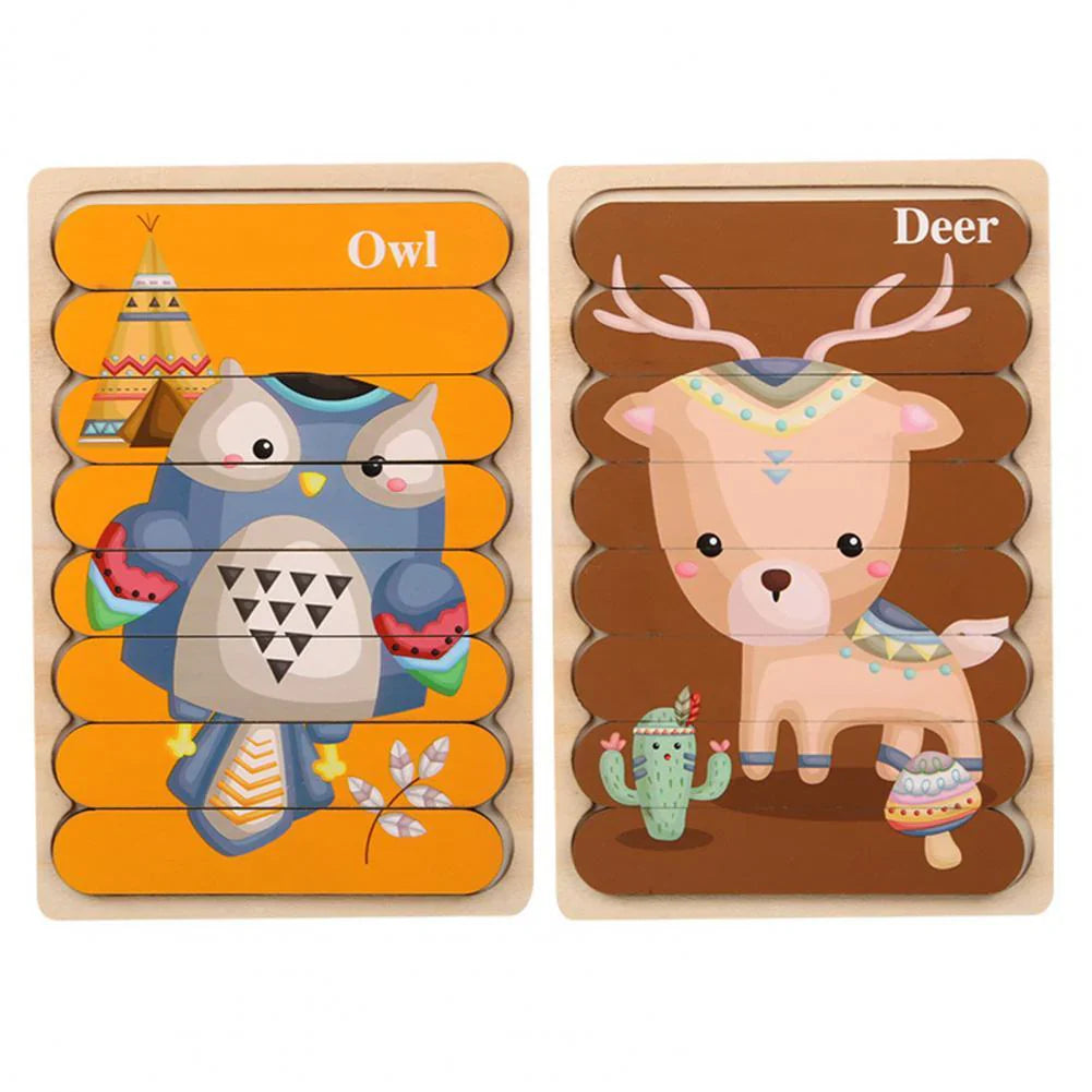 Brehn | Holzpuzzle Herausforderung - Spaß Puzzle Spiel für Kinder