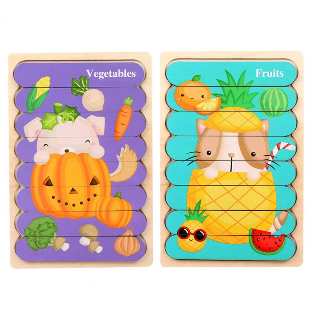 Brehn | Holzpuzzle Herausforderung - Spaß Puzzle Spiel für Kinder