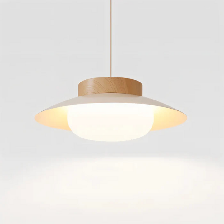 Brehn | Skandinavische Design Pendelleuchte für den Esstisch in Creme