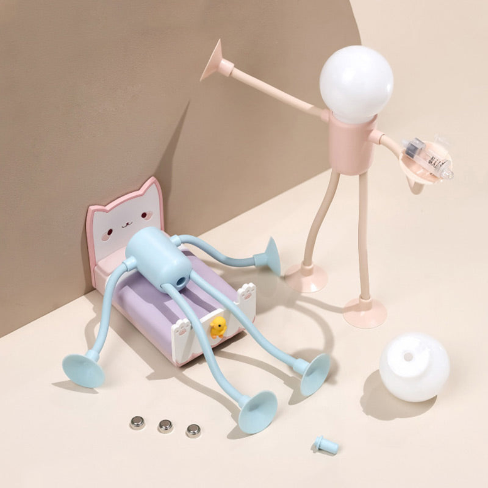 Vivolux | LumiFlex | LED Tischlampe Flexible Kreative Dekoration für Wohnzimmer und Kinderzimmer Energieeffizient Modern 4 Farben