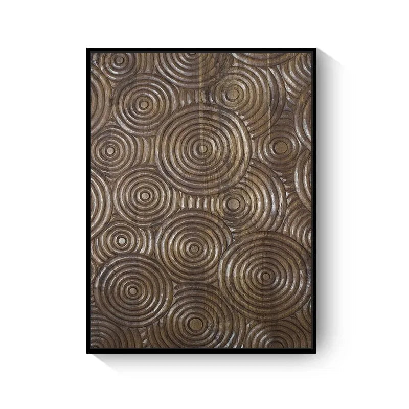 Naturale abstrakte Holzbaumringe Wandkunst Fine Art Leinwanddrucke Bilder für Wohnzimmer, Esszimmer, Homeoffice Kunstdekor