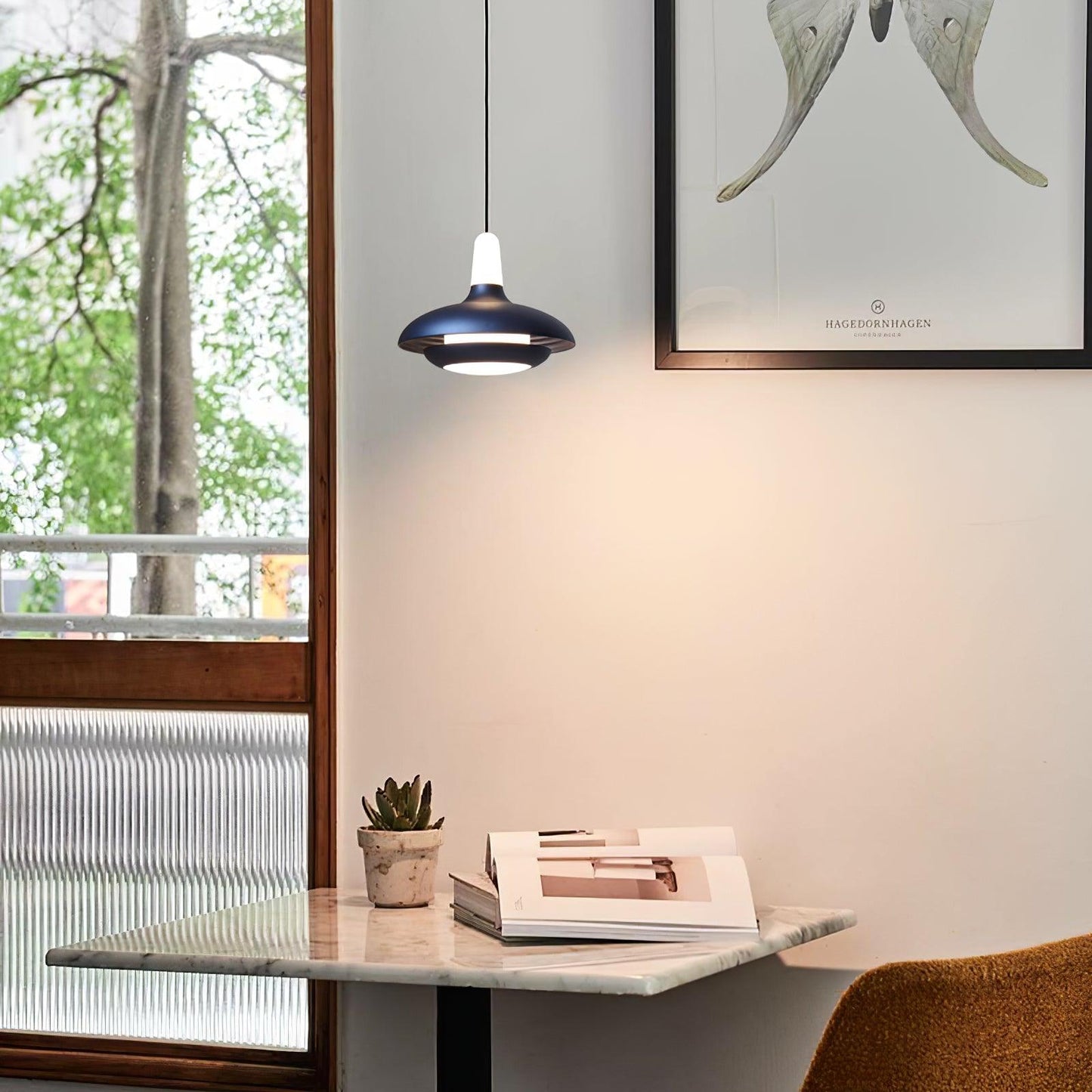 Brehn | SoleilTropical Lampe - Modern Minimalistische LED Pendelleuchte