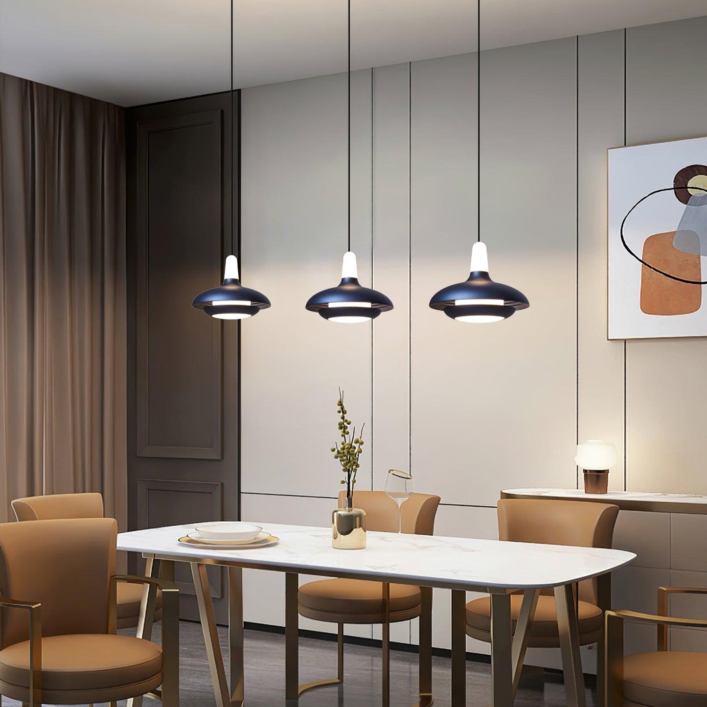 Brehn | SoleilTropical Lampe - Modern Minimalistische LED Pendelleuchte