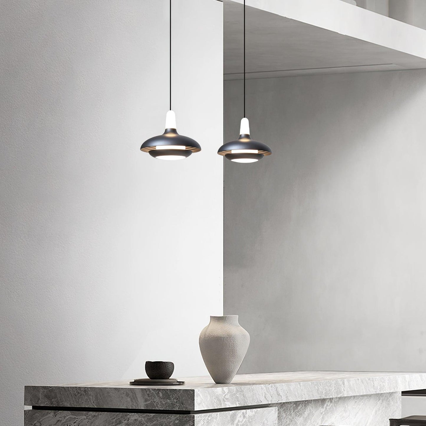 Brehn | SoleilTropical Lampe - Modern Minimalistische LED Pendelleuchte
