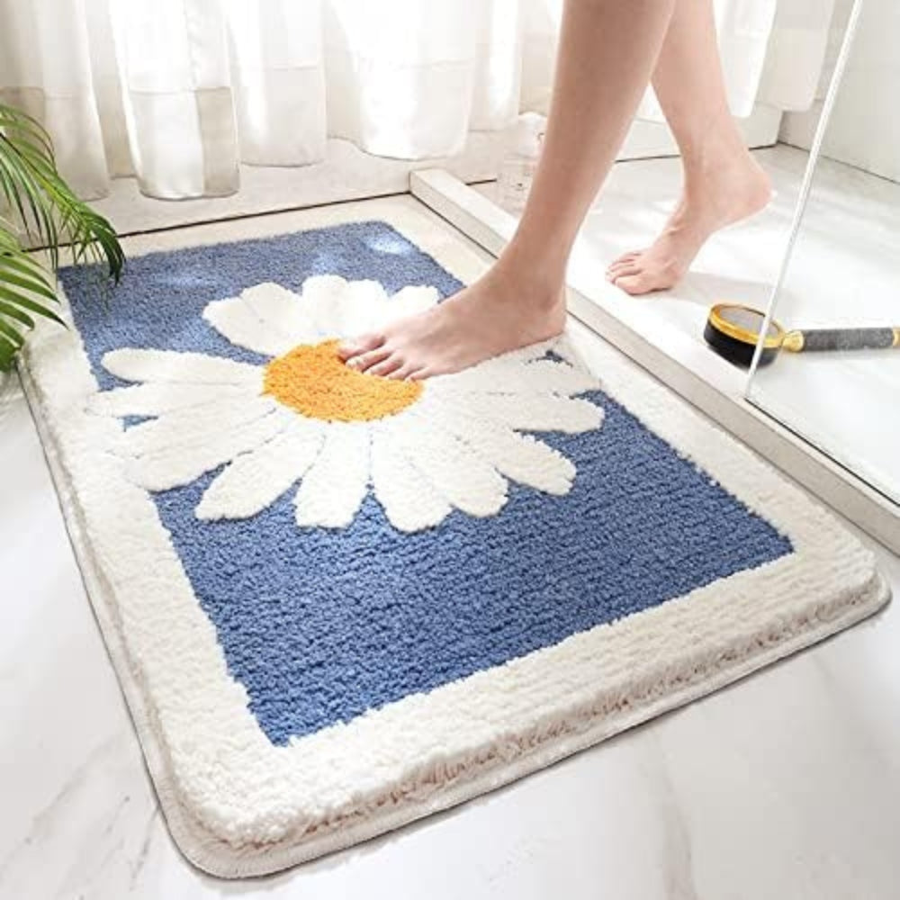 Fleur Plush Badematte mit Blumenmuster