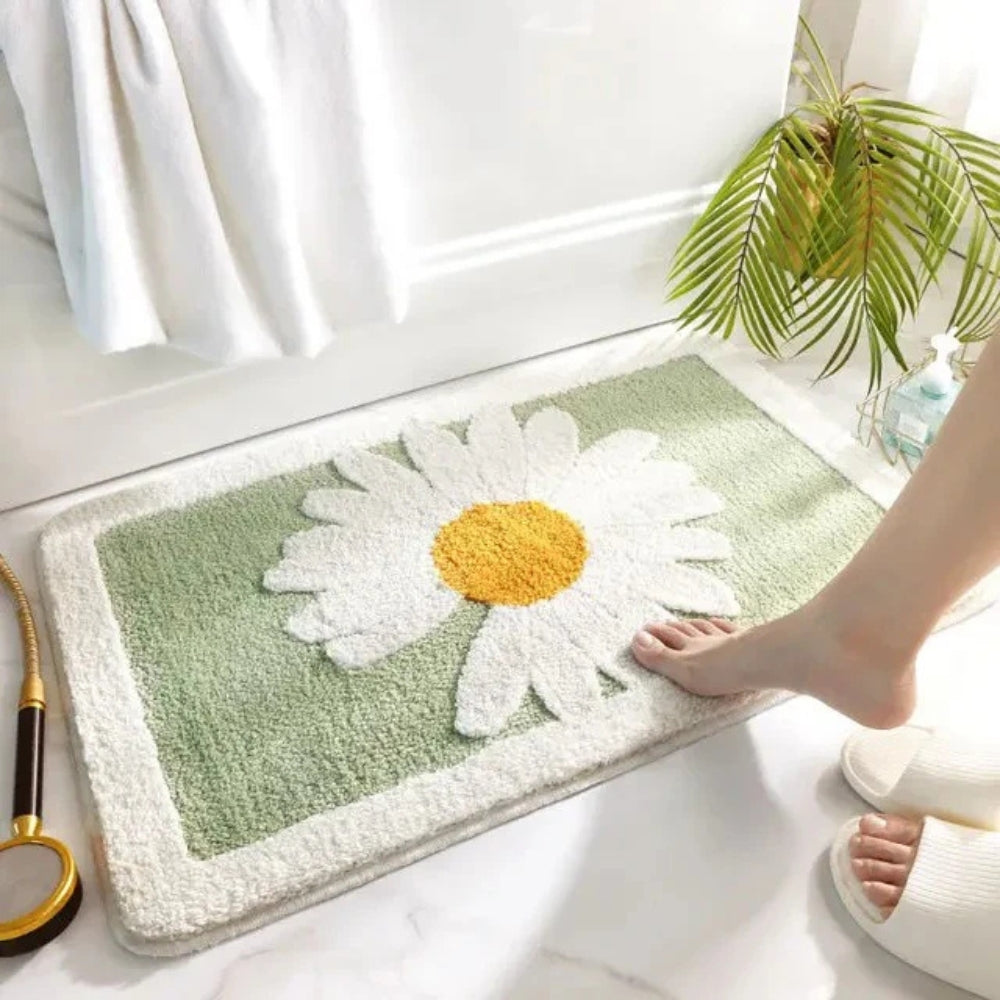 Fleur Plush Badematte mit Blumenmuster