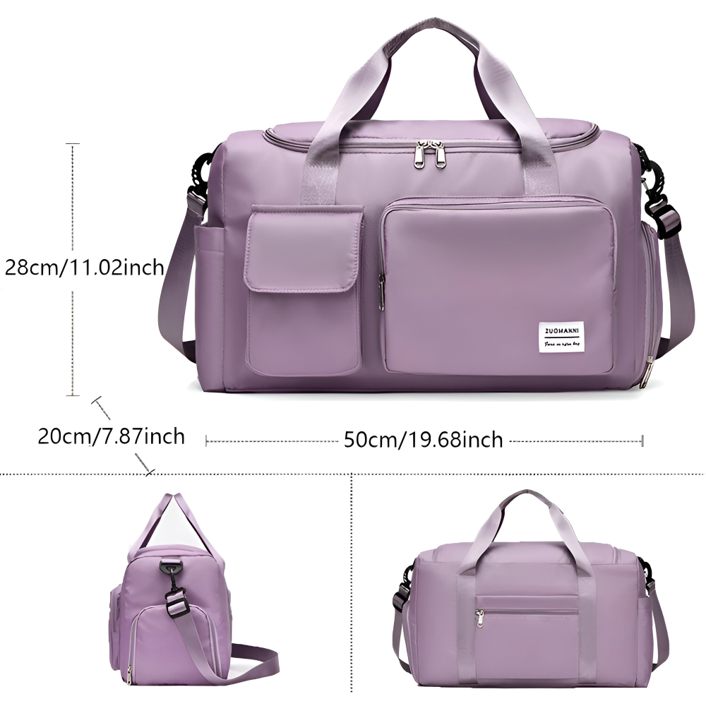 Wasserdichte Reisetasche mit Schuhfach – Leichte Wochenendtasche mit viel Stauraum | Brehn