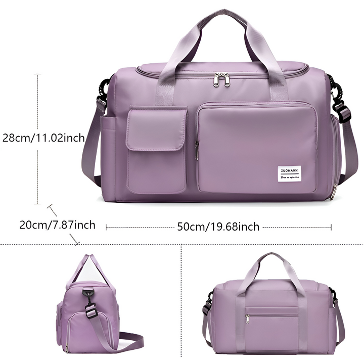 Wasserdichte Reisetasche mit Schuhfach – Leichte Wochenendtasche mit viel Stauraum | Brehn
