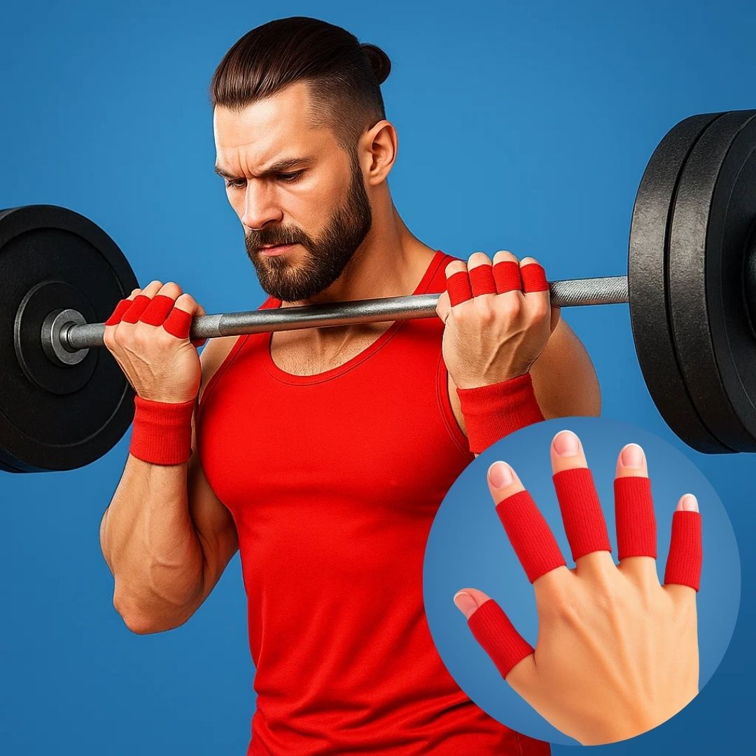 FlexiGuard | Finger Schutzärmel – Verletzungsprävention – Atmungsaktive, enganliegende Passform – Hält Wunden und Verbände an Ort und Stelle – Sport- und Alltagskomfort Brehn