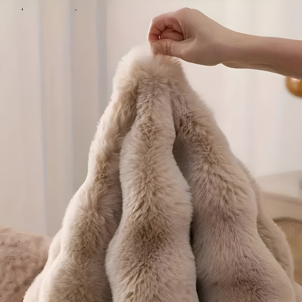 Runde Samtweiche Rutschfeste Bodenmatte – Gemütliche Fleece Wohnkultur | Brehn