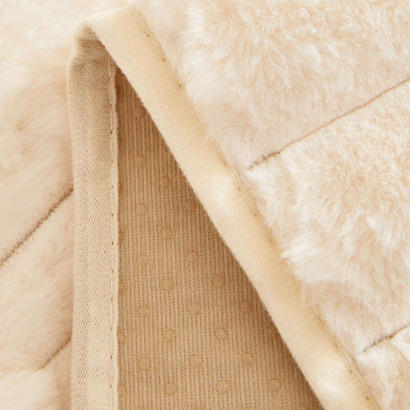 Fluffy Plush Gestreifter Möbel Protector Couch Cover - Rutschfest | Brehn