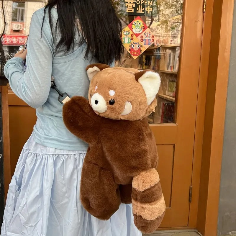 Brehn | Flauschige Teddy Bär Schultertasche