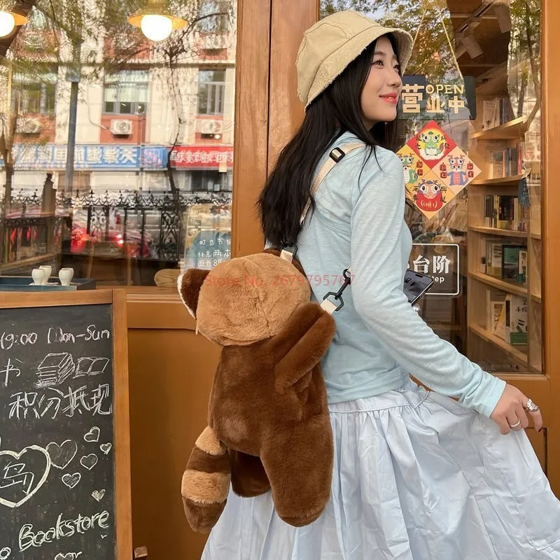 Brehn | Flauschige Teddy Bär Schultertasche