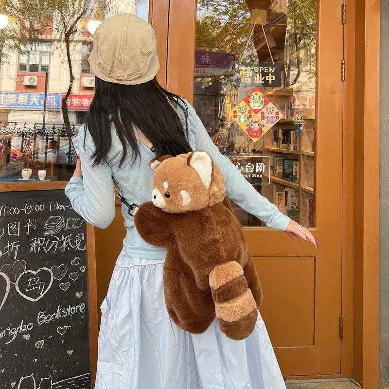 Brehn | Flauschige Teddy Bär Schultertasche