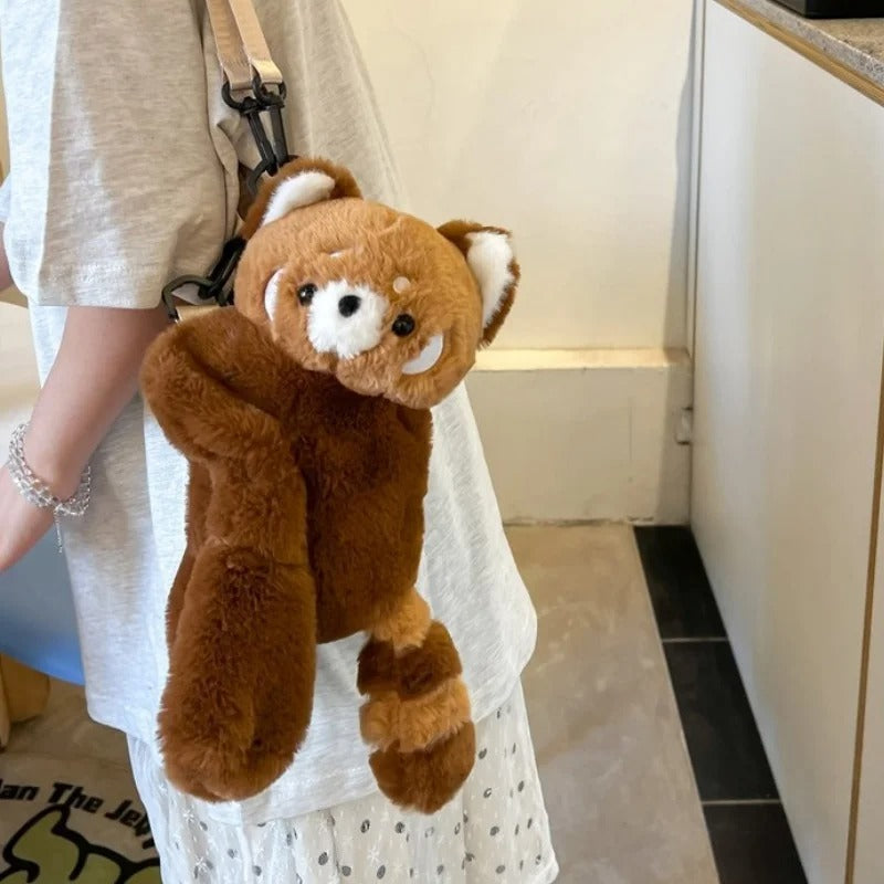 Brehn | Flauschige Teddy Bär Schultertasche