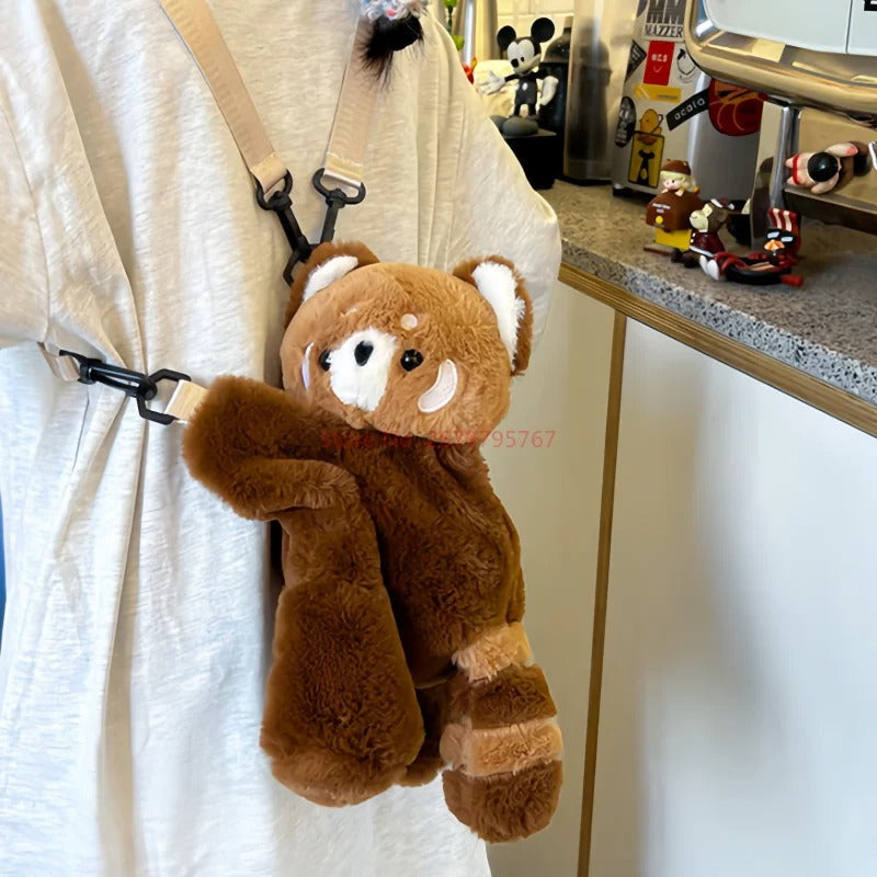 Brehn | Flauschige Teddy Bär Schultertasche