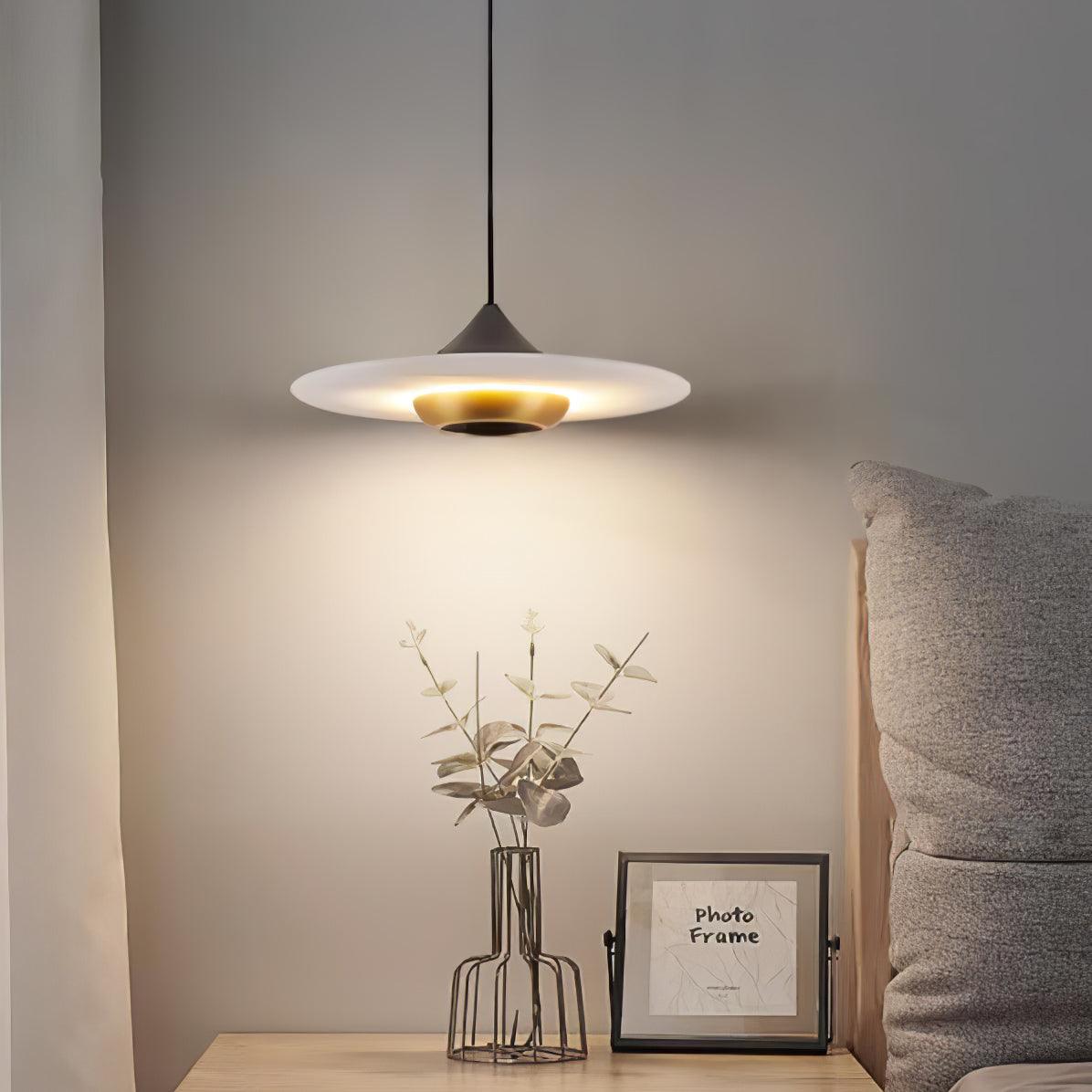 Brehn | OrbeMarbre Deckenlampe - Luxuriöse moderne LED-Hängeleuchte mit Marmor