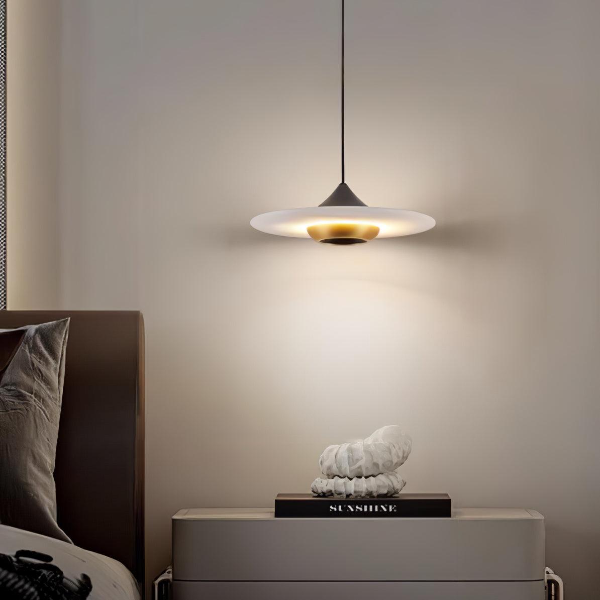 Brehn | OrbeMarbre Deckenlampe - Luxuriöse moderne LED-Hängeleuchte mit Marmor