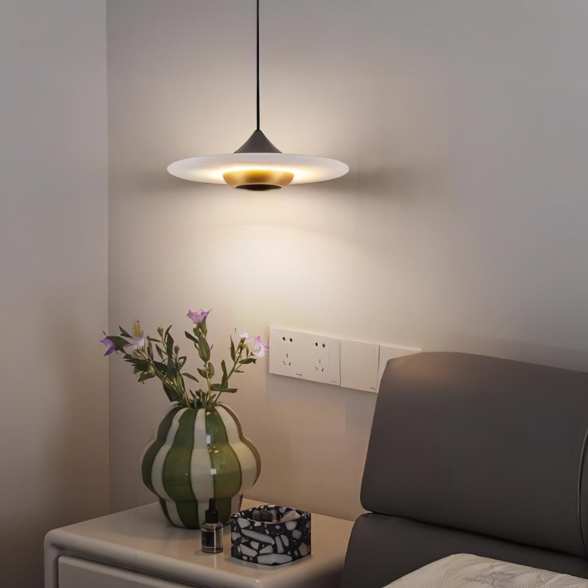 Brehn | OrbeMarbre Deckenlampe - Luxuriöse moderne LED-Hängeleuchte mit Marmor