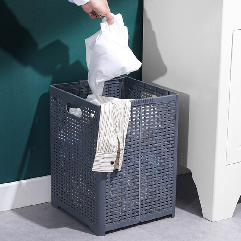 Brehn | Zusammenklappbarer Plastik Wäschekorb
