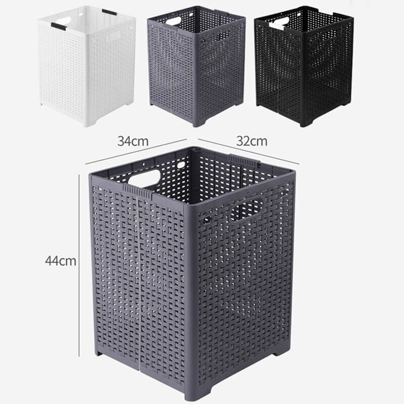 Brehn | Zusammenklappbarer Plastik Wäschekorb
