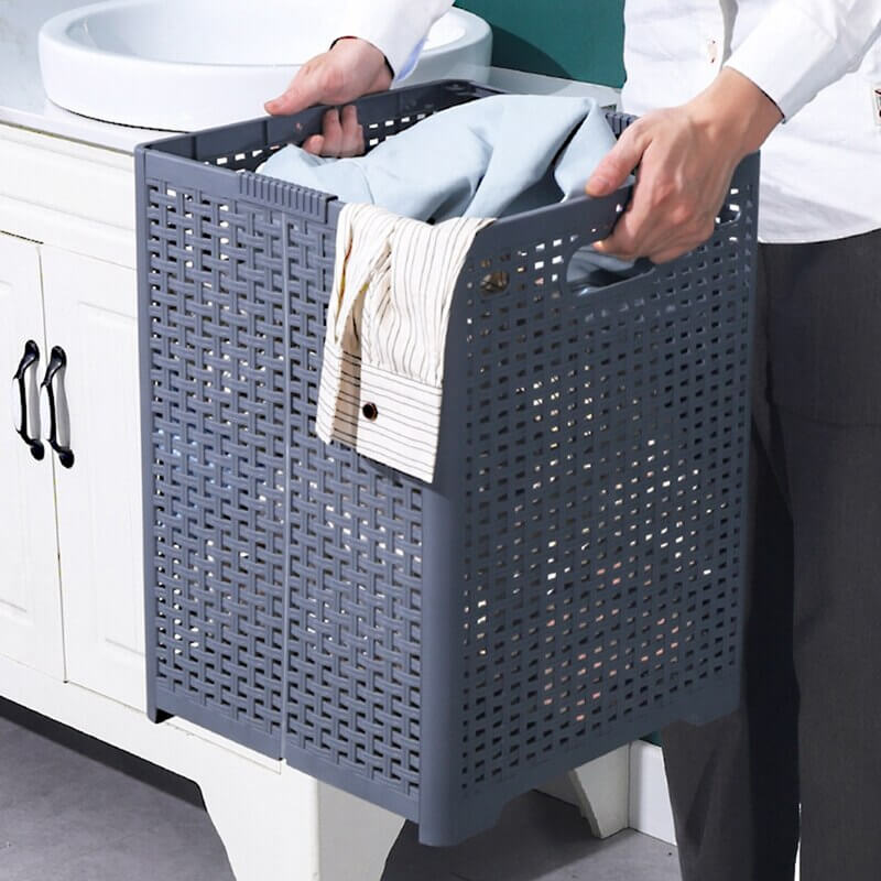 Brehn | Zusammenklappbarer Plastik Wäschekorb