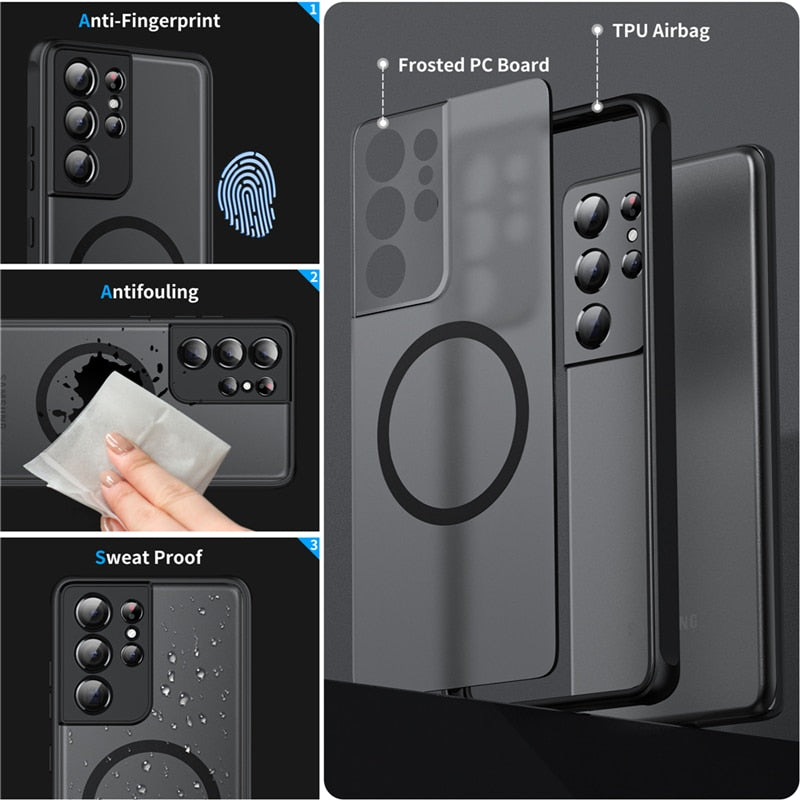 magnetische stoßfeste Hülle für Samsung