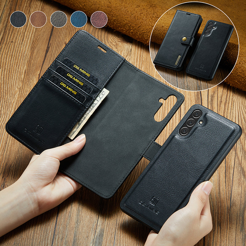 Brehn | 2 in 1 abnehmbare Flip-Ledertasche für Samsung Galaxy