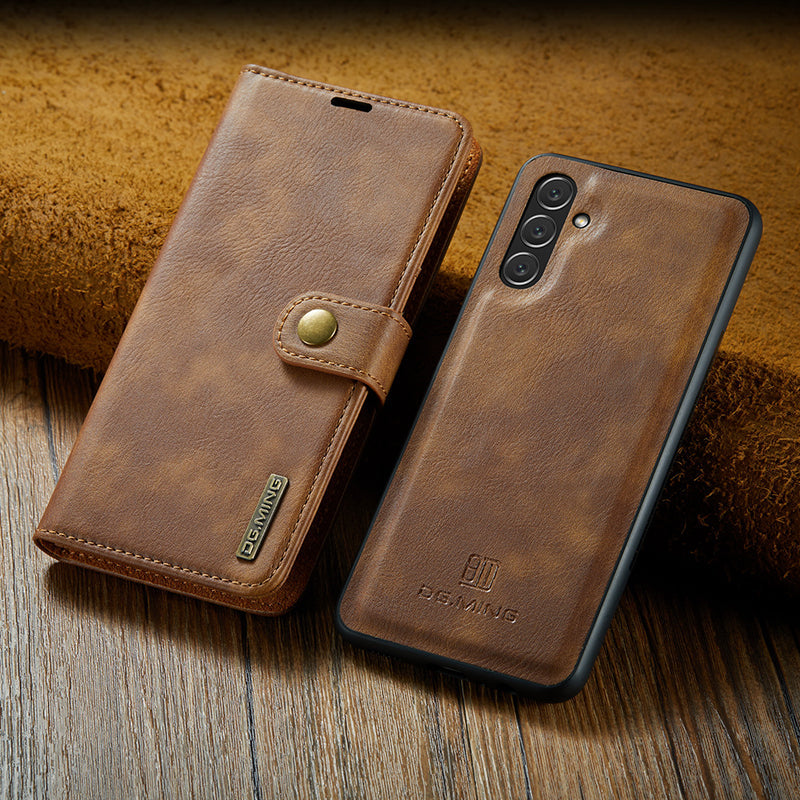 Brehn | 2 in 1 abnehmbare Flip-Ledertasche für Samsung Galaxy