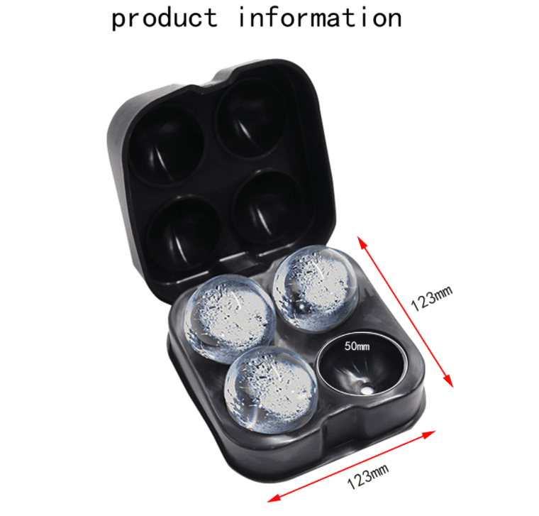 Eiswürfelform aus Silikon - Eiskugel | Brehn