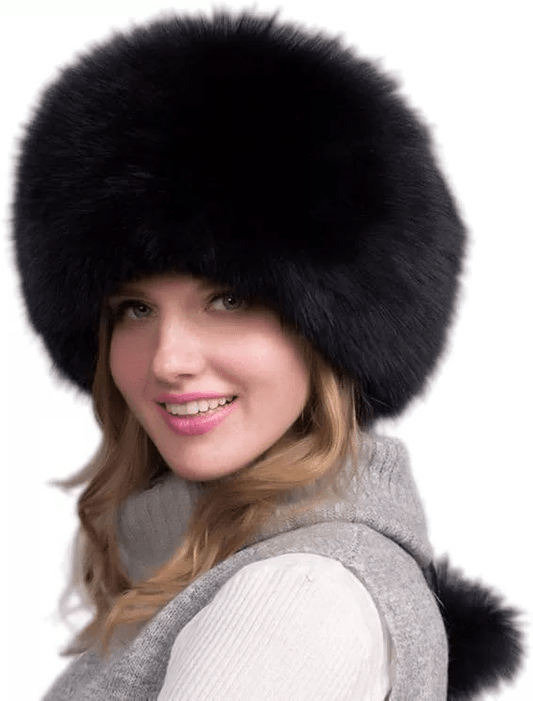 Glaciera Lux Wintermütze | Echtpelzmütze mit Ohrenschützern | Elegante und warme Luxusmütze für Damen