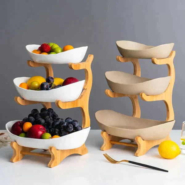 FruitStack | Kreative Obstschale mit 3 Ebenen