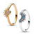 Eleganter Ring aus 925er Silber mit Mond- und Sonnenmotiv