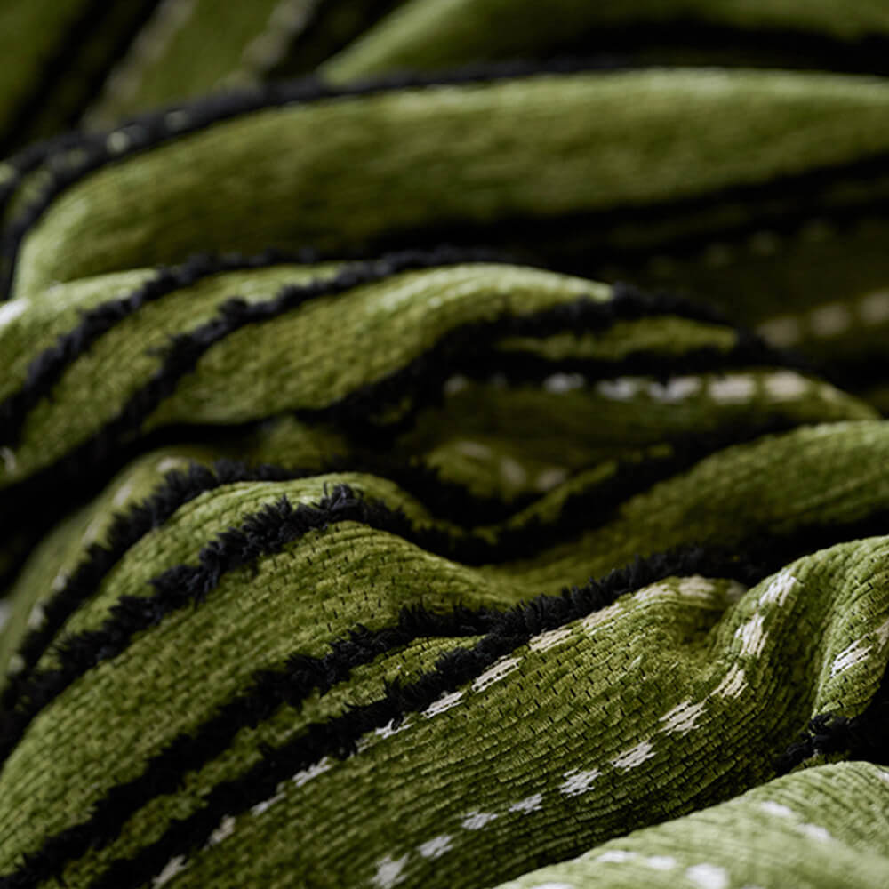 All-Season Gestreifte Quasten Chenille Strapazierfähige Sofabezug | Brehn