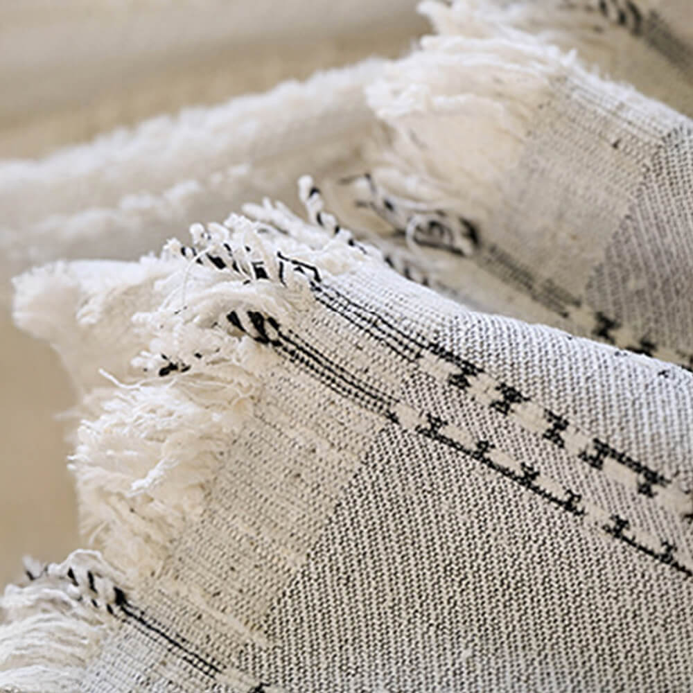 All-Season Gestreifte Quasten Chenille Strapazierfähige Sofabezug | Brehn