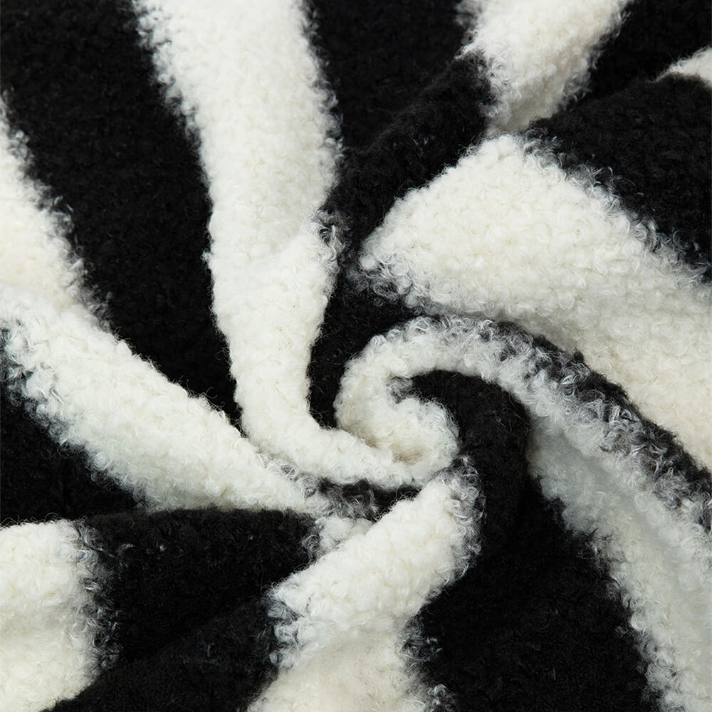 Moderner Faux Lammwoll-Hundesofa mit breiten Armlehnen und abnehmbarem Kissen | Brehn