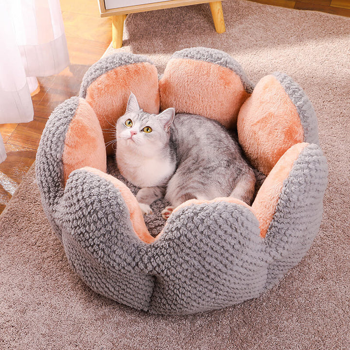 Kaktusform bequemes Haustierbett weicher Korallvelours-Design | Brehn