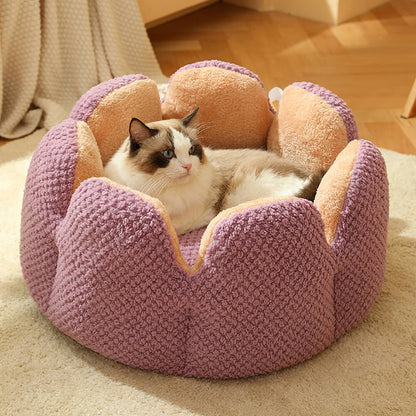 Kaktusform bequemes Haustierbett weicher Korallvelours-Design | Brehn