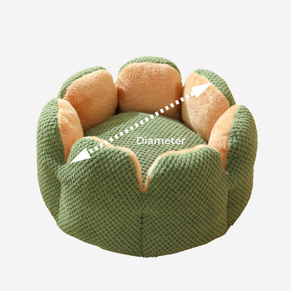 Kaktusform bequemes Haustierbett weicher Korallvelours-Design | Brehn